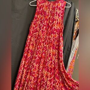 Umgee Pink and Orange Maxi Dress